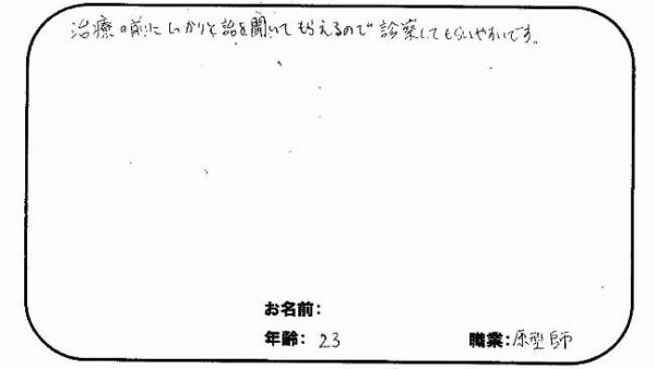 杉並区善福寺（西荻窪）　T.Mさん　20代男性　原型師